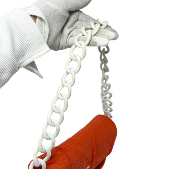 CHANEL Vintage 02S CC Logo Chain Shoulder Bag Handbag Terry Cloth [106384] - Picture 12 of 14